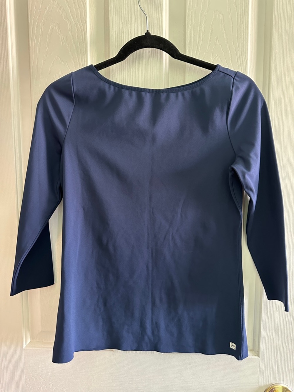 NIC+ZOE Black Active Boatneck Top
